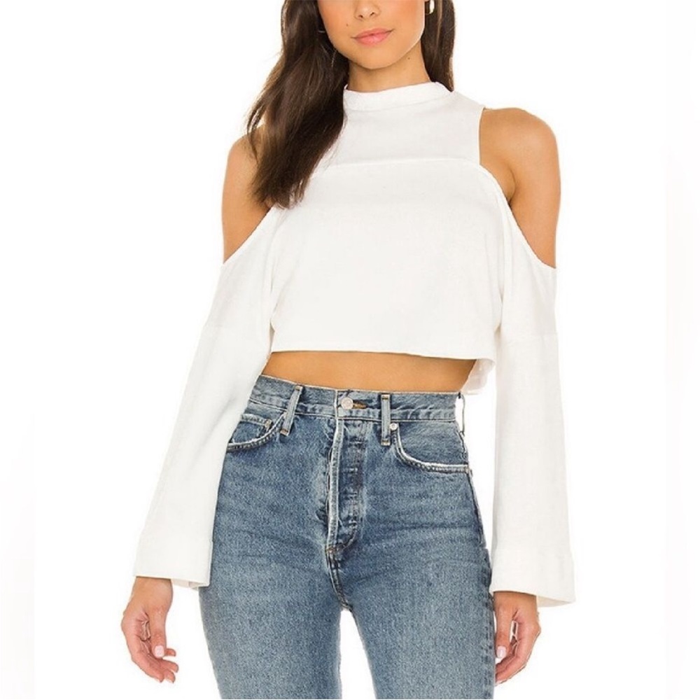 Revolve Superdown White Crop Top